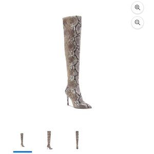 Jessica Simpson Livelle Snake Print Thigh-High Boots